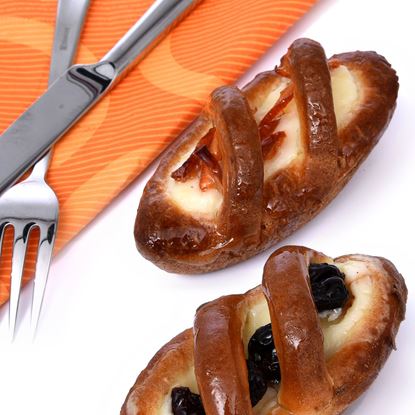 تصویر شیرینی تارت میوه قایقی